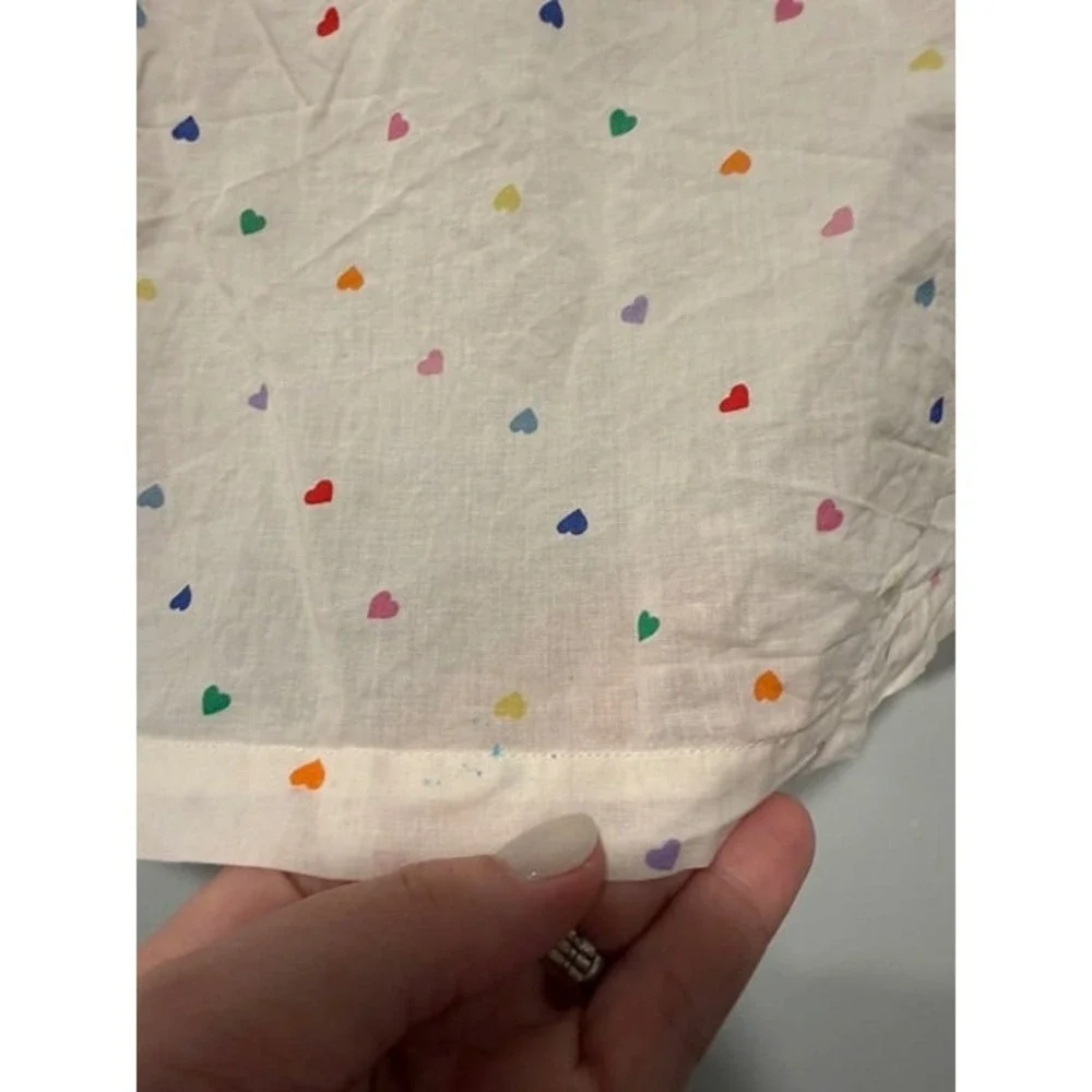 Mini Boden 8-9Y Heart Blouse *stain*